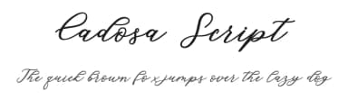 Cadosa Script by Creative Lab — Script Handwritten Font — thumbnail 1