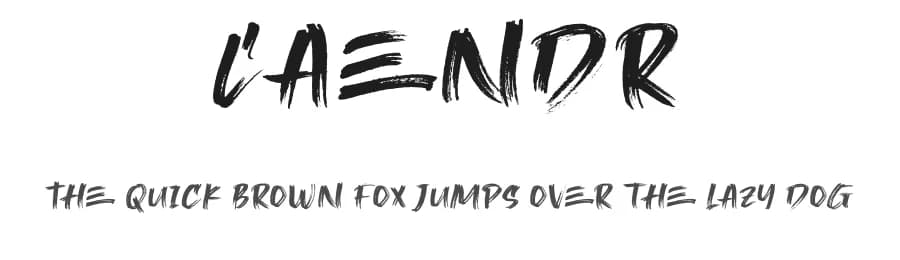 Caendr by Rometheme Std — Script Handwritten Font