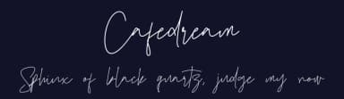 Cafedream by Jadatype — Script Handwritten Font — thumbnail 2