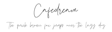 Cafedream by Jadatype — Script Handwritten Font — thumbnail 1