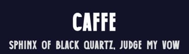 Caffe by Kurnia Setyadi — Sans Serif Font — thumbnail 2