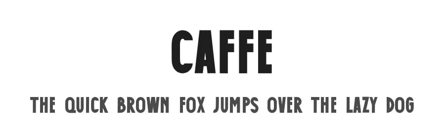 Caffe by Kurnia Setyadi — Sans Serif Font