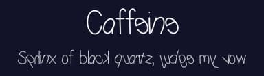 Caffeine by Vanessa Bays — Script Handwritten Font — thumbnail 2
