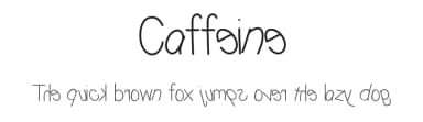 Caffeine by Vanessa Bays — Script Handwritten Font — thumbnail 1