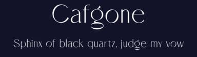 Cafgone by Wildan Type — Sans Serif Font — thumbnail 2