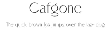 Cafgone by Wildan Type — Sans Serif Font — thumbnail 1