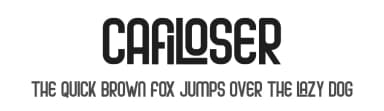 Cafiloser by Skiiller Studio — Sans Serif Font — thumbnail 1