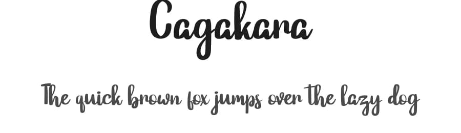 Cagakara by Eknoji Studio — Script Handwritten Font
