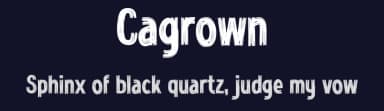 Cagrown by Gassstype — Script Handwritten Font — thumbnail 2