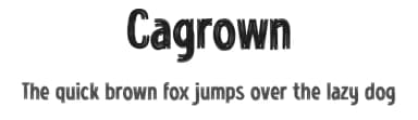 Cagrown by Gassstype — Script Handwritten Font — thumbnail 1
