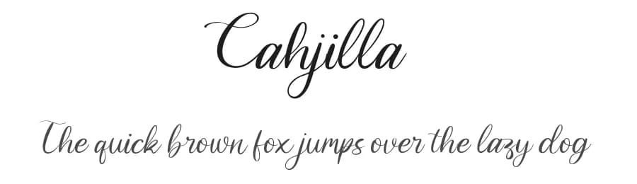 Cahjilla by Paily Studio — Script Handwritten Font