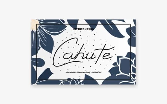 Cahute Font by Wudel Mbois — Script Handwritten Font — preview 1