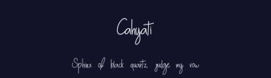 Cahyati by Muhammad Romzul Khoir — Script Handwritten Font — thumbnail 2