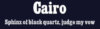 Cairo — Serif Font — thumbnail 2