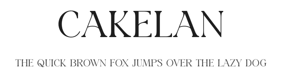Cakelan by Muflieart — Serif Font