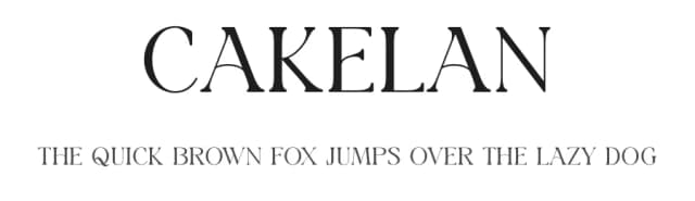 Cakelan by Muflieart — Serif Font