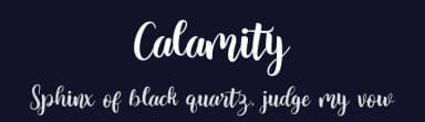 Calamity by Fanastudio — Script Handwritten Font — thumbnail 2