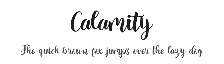 Calamity by Fanastudio — Script Handwritten Font