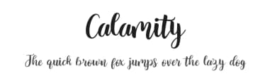 Calamity by Fanastudio — Script Handwritten Font — thumbnail 1