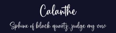Calanthe by Graphix Line Studio — Script Handwritten Font — thumbnail 2