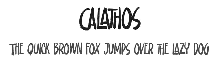 Calathos by Gassstype — Script Handwritten Font