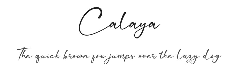 Calaya by Craft Supply Co. — Script Handwritten Font