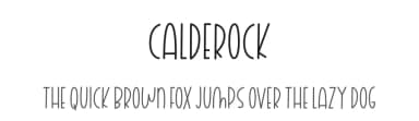 Calderock by Jimtype Studio — Script Handwritten Font — thumbnail 1