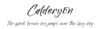Calderyon by Letterena Studios — Script Handwritten Font — thumbnail 1