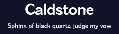 Caldstone by Typodermic Fonts — Sans Serif Font — thumbnail 2
