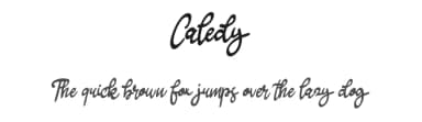 Caledy by Vunira Design — Script Handwritten Font — thumbnail 1