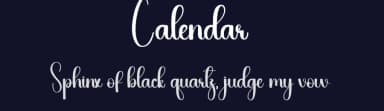Calendar by Scratchones — Script Handwritten Font — thumbnail 2