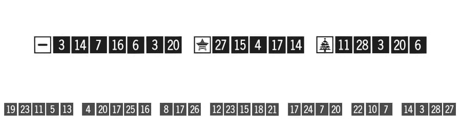 Calendar Symbol Wizard by Edwin Vazquez — Dingbats Font