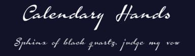 Calendary Hands by Måns Grebäck — Script Handwritten Font — thumbnail 2