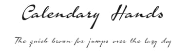 Calendary Hands by Måns Grebäck — Script Handwritten Font — thumbnail 1
