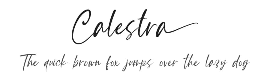 Calestra by Ditatype — Script Handwritten Font