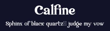 Calfine by Ronny Studio — Serif Font — thumbnail 2