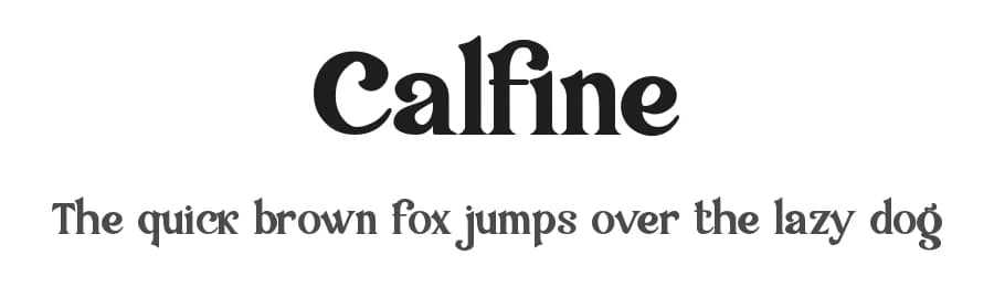 Calfine by Ronny Studio — Serif Font