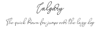 Calgary by Vunira Design — Script Handwritten Font — thumbnail 1