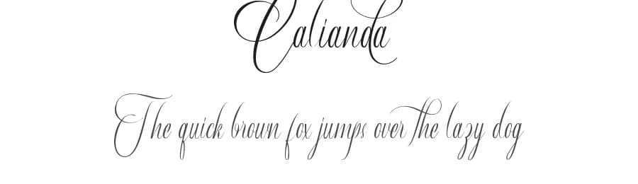 Calianda by VinType — Script Handwritten Font