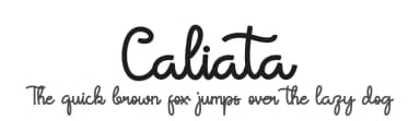 Caliata by Jadatype — Script Handwritten Font — thumbnail 1