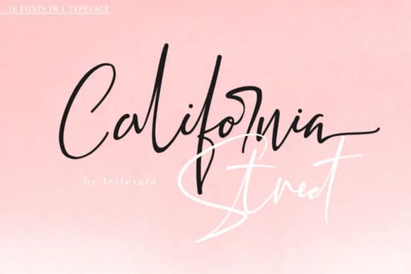 California Street Font by thomasaradea — Script Handwritten Font
