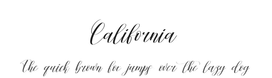 California by Scratchones — Script Handwritten Font