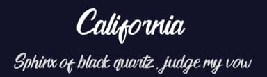 California by Muhammad Zulkifly Suradin — Script Handwritten Font — thumbnail 2