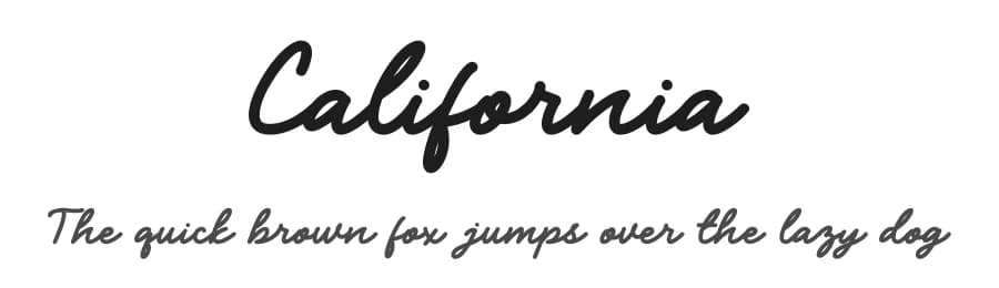 California by nailetter — Script Handwritten Font — preview 1