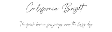 California Bright by alphArtype — Script Handwritten Font — thumbnail 1