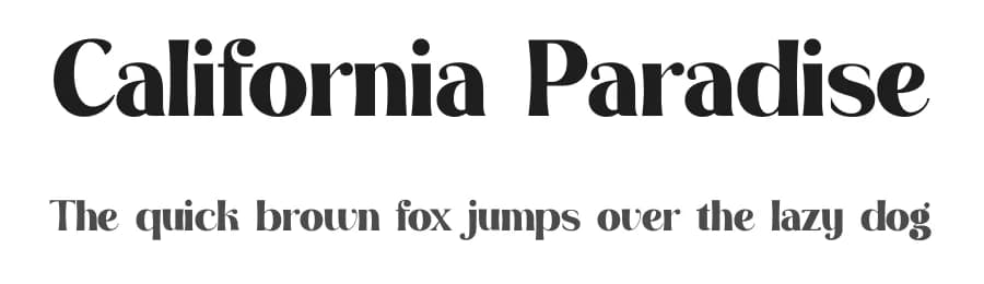 California Paradise by Storytype Studio — Serif Font