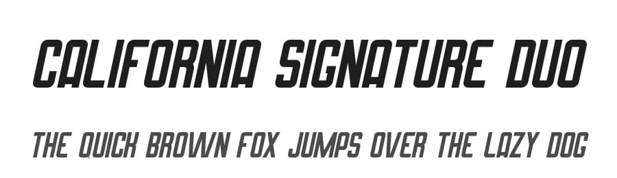 California Signature Duo by Staircase Studio — Sans Serif Font