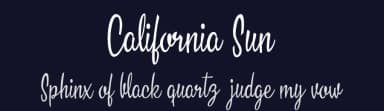 California Sun by Billy Argel Fonts ® — Script Handwritten Font — thumbnail 2