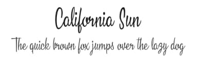 California Sun by Billy Argel Fonts ® — Script Handwritten Font — thumbnail 1