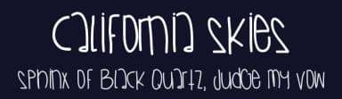 California Skies by Des Gomez — Script Handwritten Font — thumbnail 2